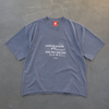 Quote Tee Faded Indigo