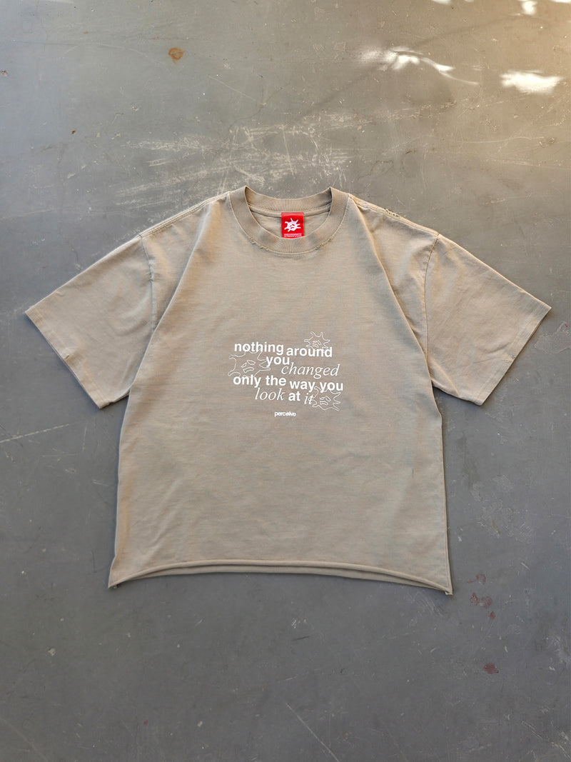 Quote Tee Faded Eucalyptus
