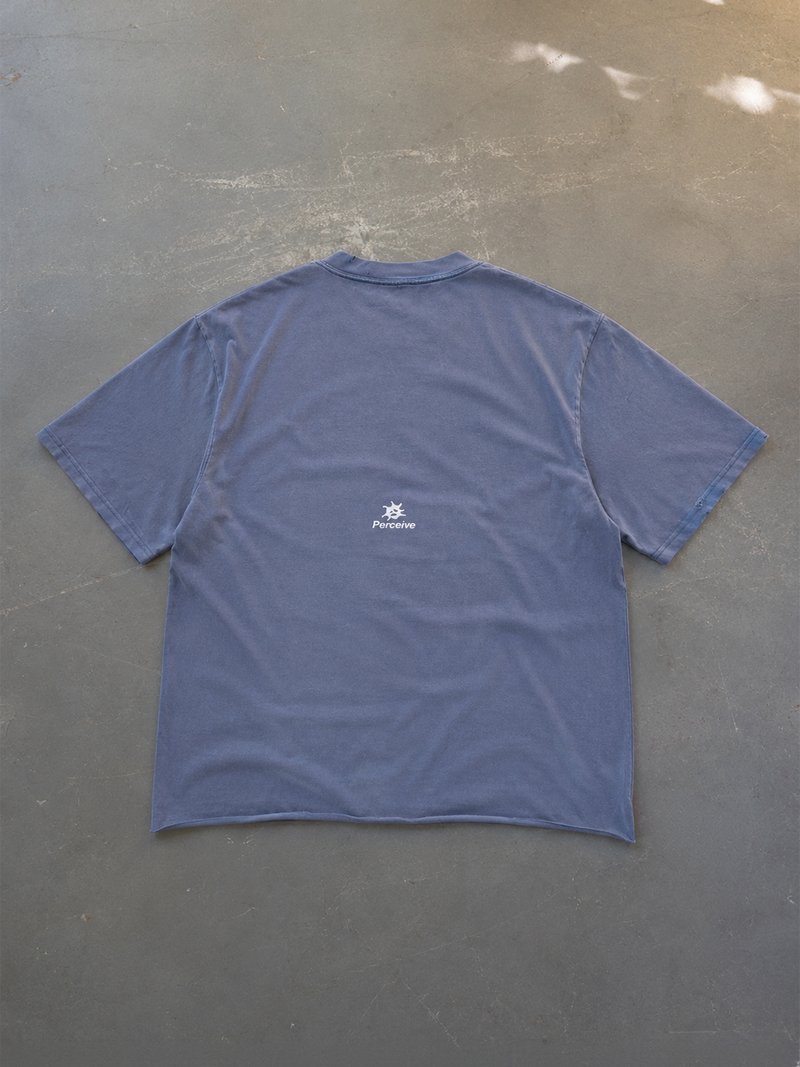 Quote Tee Faded Indigo